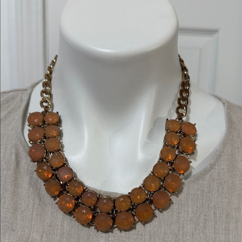 INC International Concepts Gold and Orange Necklace